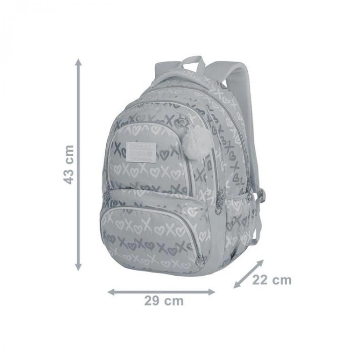 CORAL HIGH 24466 PUDRA DESENLİ DÖRT BÖLMELİ SIRT ÇANTASI