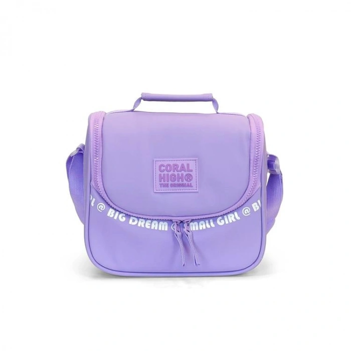 CORAL HIGH 27405 LİLA BİG DREAM SMALL GİRL DESENLİ THERMO BESLENME ÇANTASI