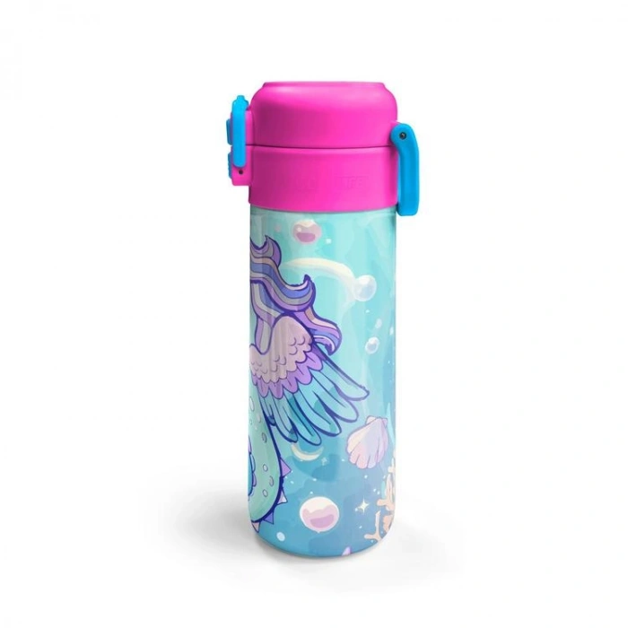 CORAL HIGH 38138 UNİCORN DENİZATI DESENLİ PİPETLİ VE DİREKT İÇİM ÇELİK TERMOS 500ML