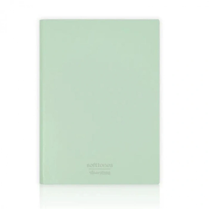 VICTORIAS JOURNALS 1025 SOFTTONS ESNEK KAPAK  B5 17x25cm 80gr. 128 YP. KREM KARELİ DEFTER PASTEL YEŞİL