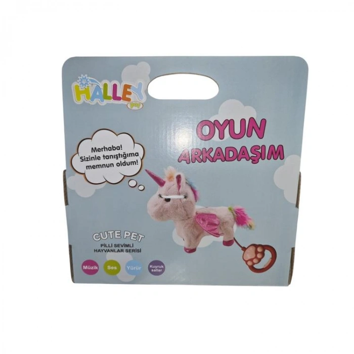 HALLEY PL50131 SESLİ HAREKETLİ 28 CM PELUŞ UNICORN 3+