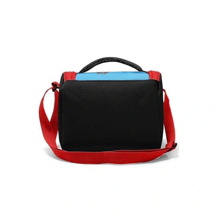 CORAL HIGH 37163 KIDS SİYAH KIRMIZI İTFAİYE DESENLİ THERMO BESLENME ÇANTASI