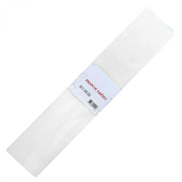 BU-BU KR0005 KRAPON KAĞIDI 50x200cm BEYAZ - TEKLİ