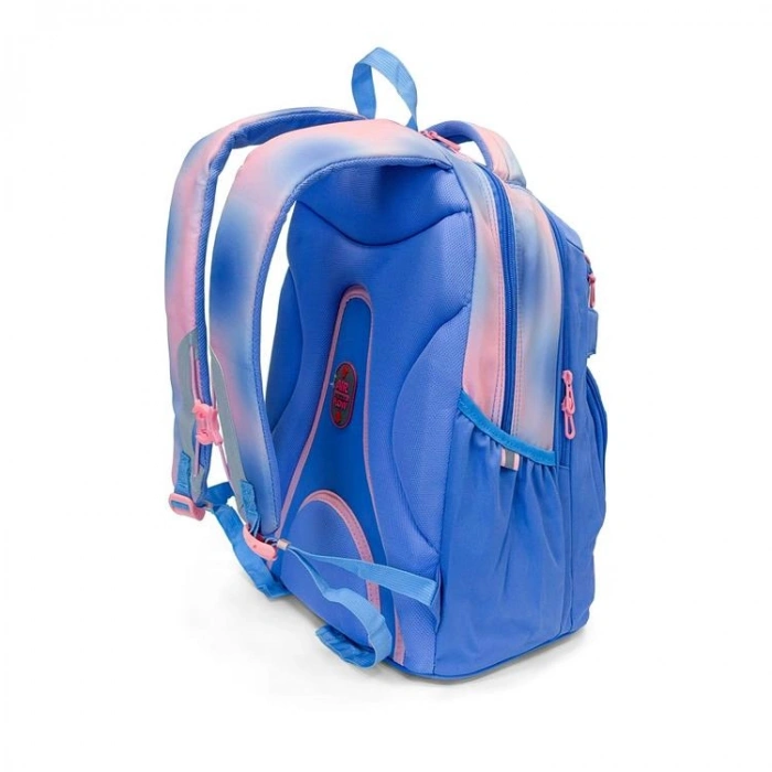 CORAL HIGH 24431 RENK GEÇİŞLİ MAVİ PEMBE DÖRT BÖLMELİ SIRT ÇANTASI
