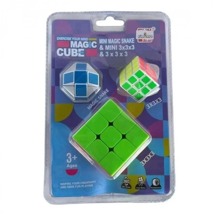 FAN XIN CUBE FX7343 MİNİ MAGİC CUBE 3x3x3 ZEKA KÜPÜ 3+
