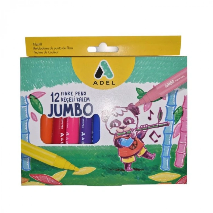 ADEL JUMBO KEÇELİ KALEM 12 RENK