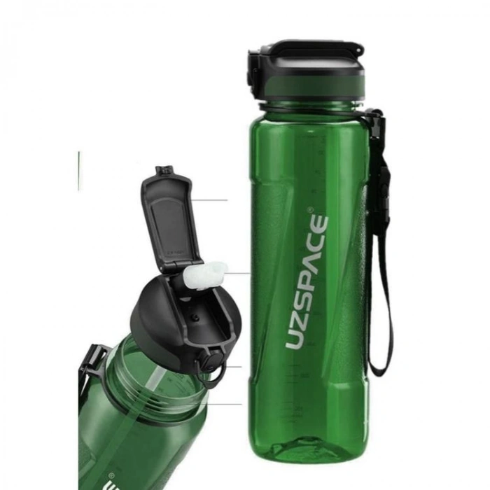 UZSPACE PİPETLİ MATARA TRITAN 6057 1000 ML YEŞİL