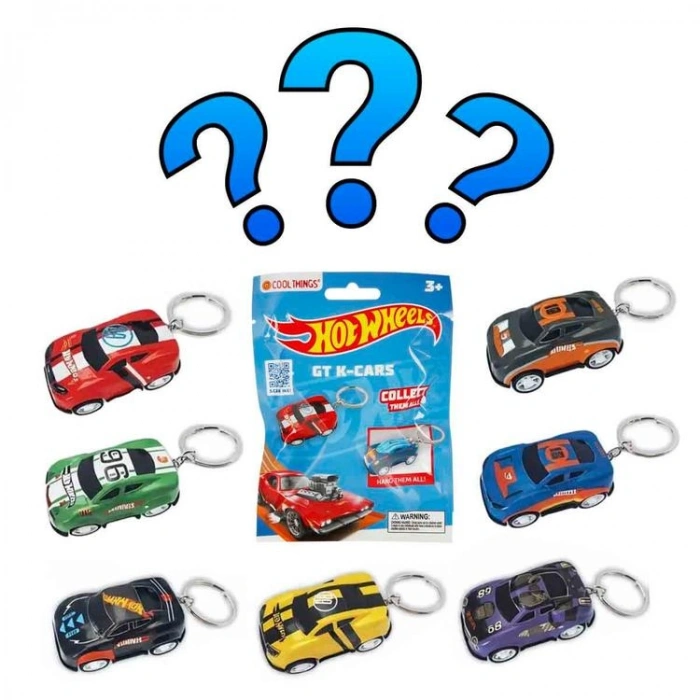 SUNMAN CT-24263 HOT WHEELS COOL THINGS GT K-CARS SÜRPRİZ ARABA ANAHTARLIK - TEKLİ