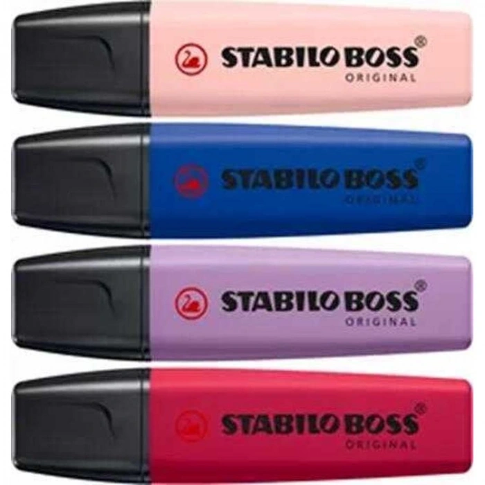 STABILO BOSS FOSFORLU KALEM PASTEL RENK 4LÜ SET / E070/4-1-103-5