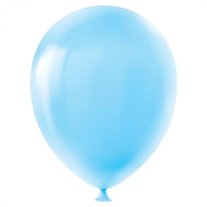 SPOT BALON 2006931-11  BASKISIZ BALON 100lü 12 İNÇ 30cm TEK PAKET BEBEK MAVİSİ  8+