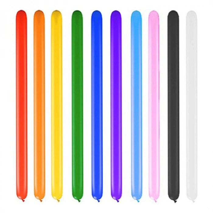KİKAJOY 1498 SOSİS BASKISIZ BALON 100lü  12 İNÇ 30cm TEK PAKET KARIŞIK RENK  8+