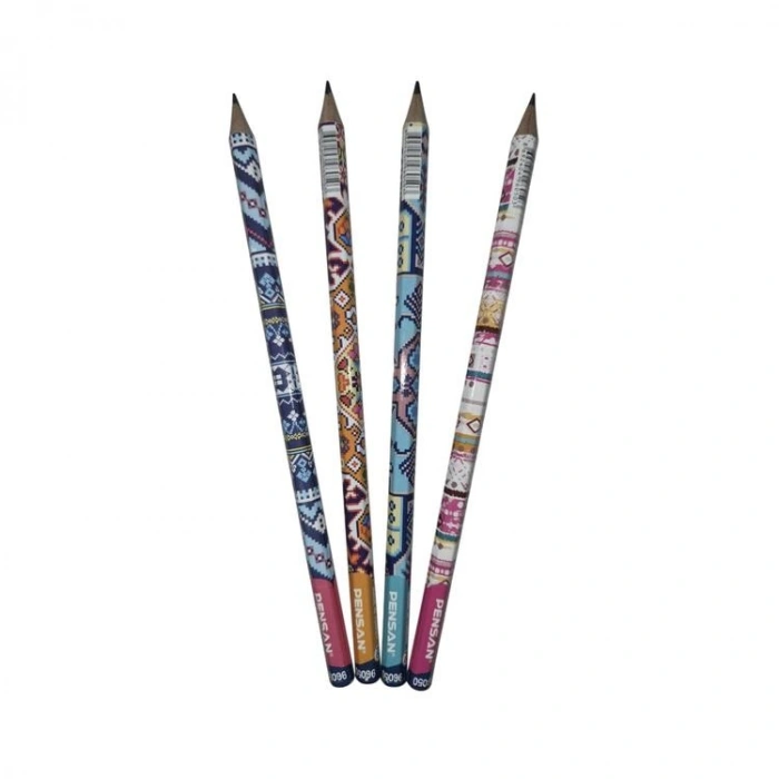 PENSAN 96050 FUN PENCILS MOTİF DESENLİ KURŞUN KALEM HB- TEKLİ