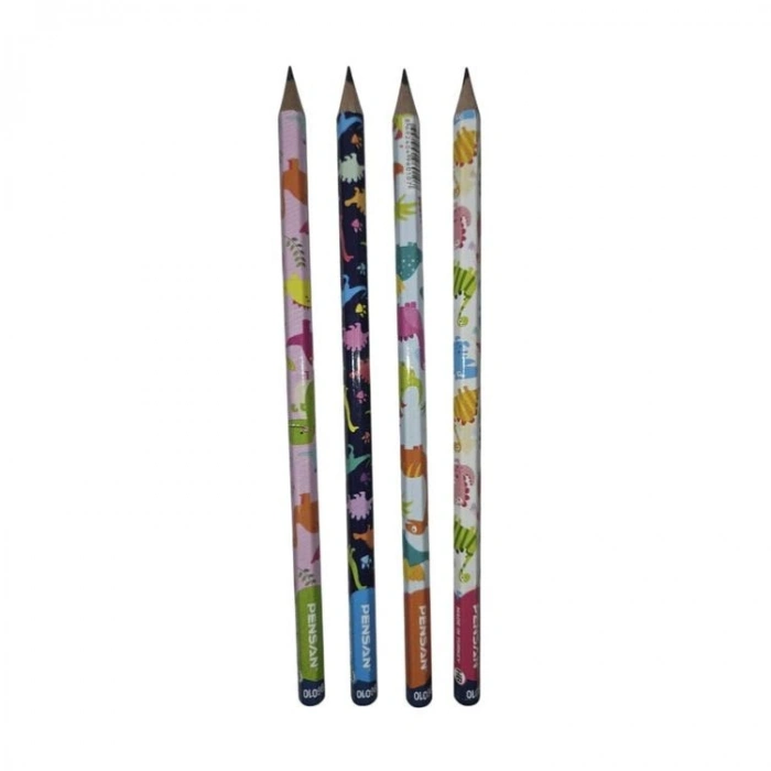 PENSAN 96010 FUN PENCILS DİNAZOR DESENLİ KURŞUN KALEM HB- TEKLİ