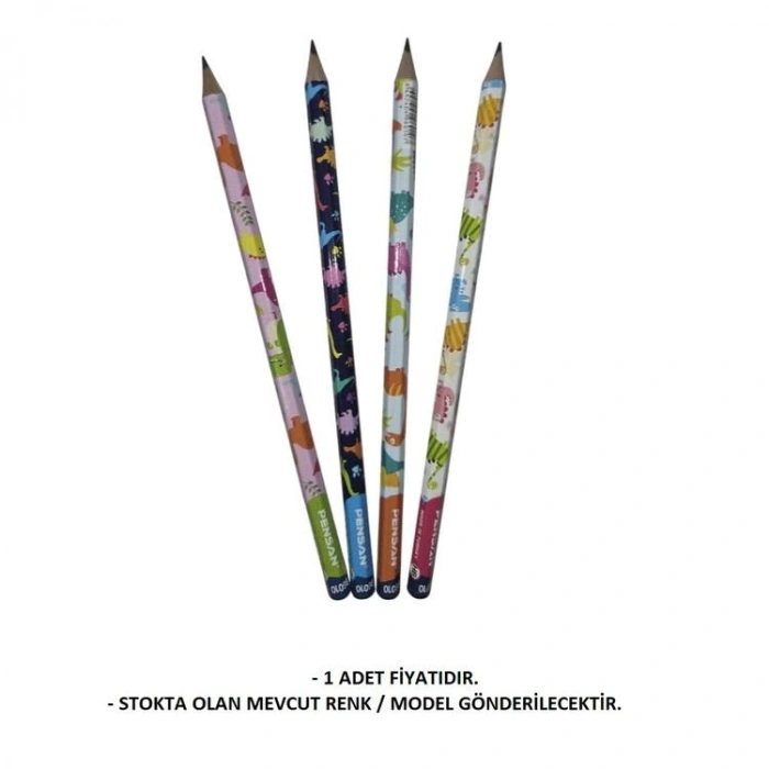 PENSAN 96010 FUN PENCILS DİNAZOR DESENLİ KURŞUN KALEM HB- TEKLİ