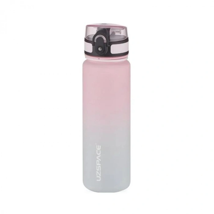 UZSPACE 3026-6 TRITAN SOFT TOUCH MATARA PİPETSİZ 500 ML GRADIENT RENK PINK-GREY
