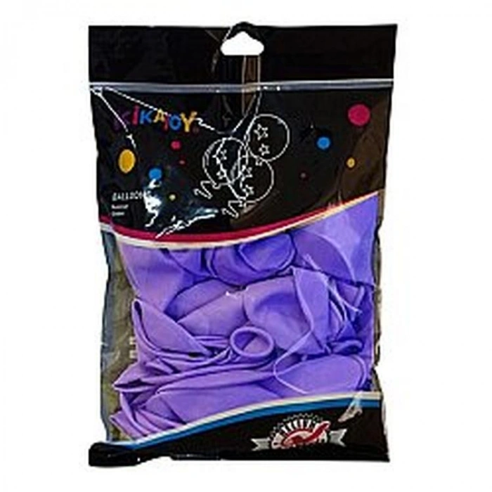 SPOT BALON 2006680-8  BASKISIZ BALON 100lü 12 İNÇ 30cm TEK PAKET MOR RENK  8+