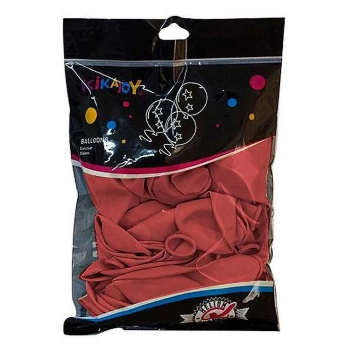 SPOT BALON 2006680-4  BASKISIZ BALON 100lü 12 İNÇ 30cm TEK PAKET KIRMIZI RENK  8+