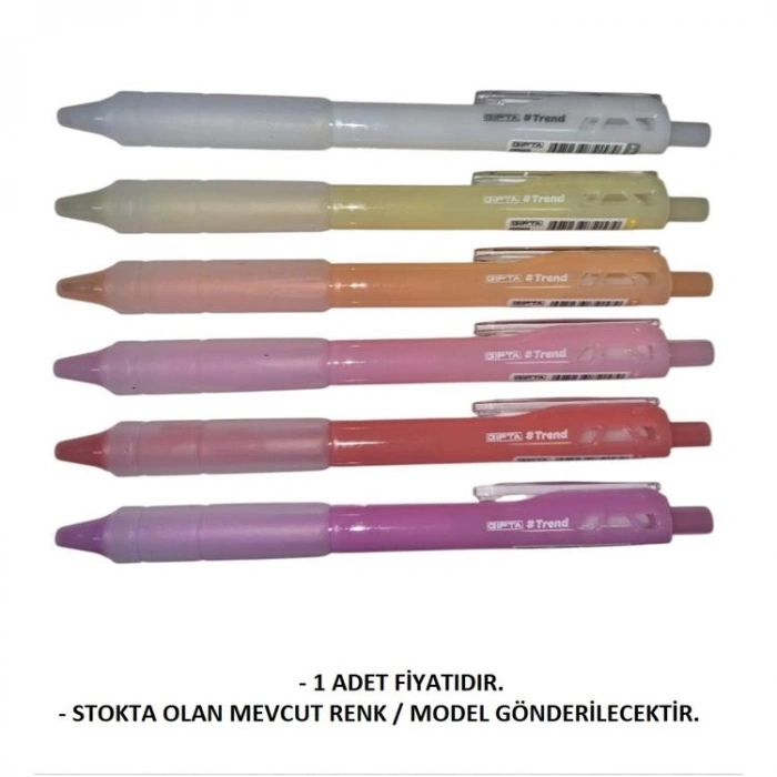 GIPTA F1478 TREND AKRİLİK RENKLİ 0.7 JEL KALEM - TEKLİ