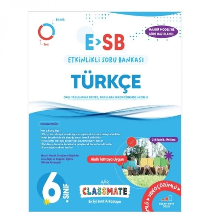 OKYANUS 6. SINIF CLASSMATE TÜRKÇE ETKİNLİKLİ SORU BANKASI