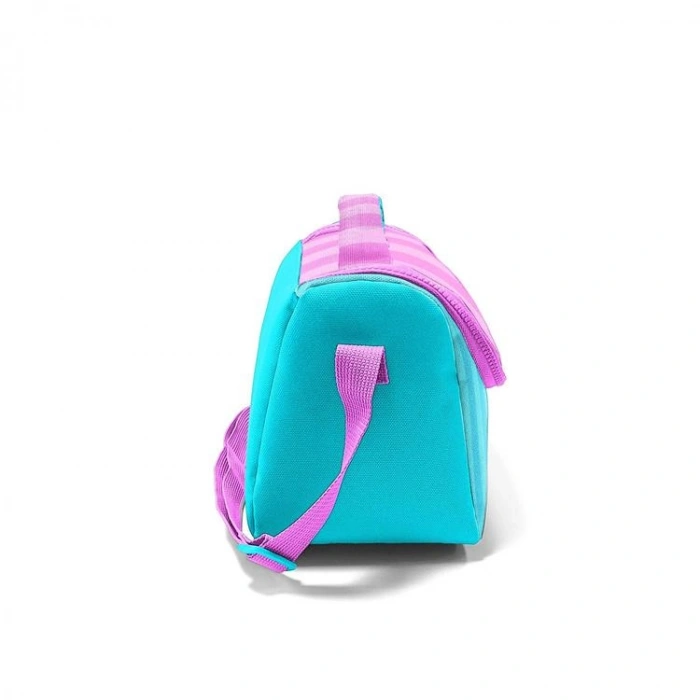 CORAL HIGH 11787 KIDS TURKUAZ PEMBE ÇİZGİLİ THERMO BESLENME ÇANTASI