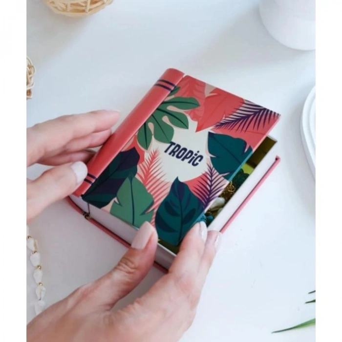 DAKS 2003 HEDİYELİK TENEKE KUTU KİTAP ŞEKİLLİ - BOOK TIN TROPIC 9.5x11x3cm