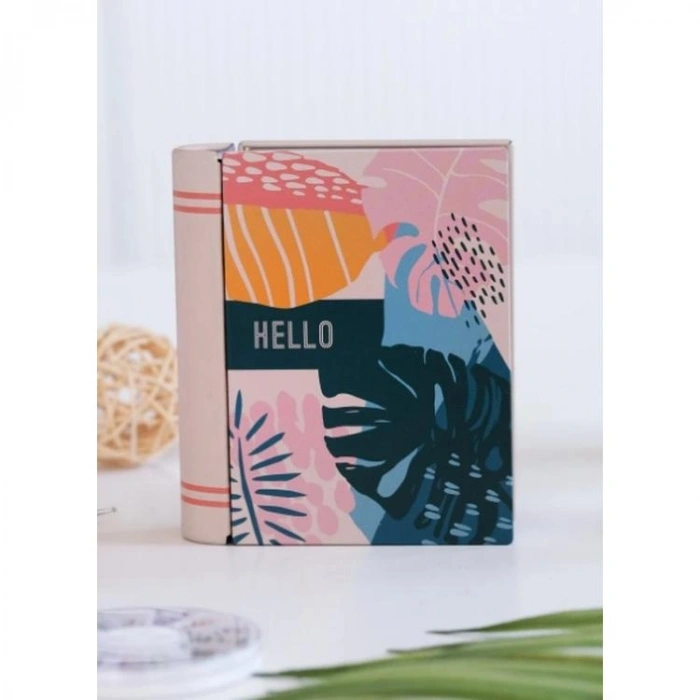 DAKS 2003 HEDİYELİK TENEKE KUTU KİTAP ŞEKİLLİ - BOOK TIN HELLO 9.5x11x3cm