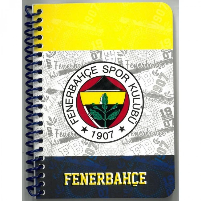 TMN FENERBAHÇE SPİRALLİ A6 KARTON KAPAK ÇİZGİLİ NOT DEFTERİ 729282