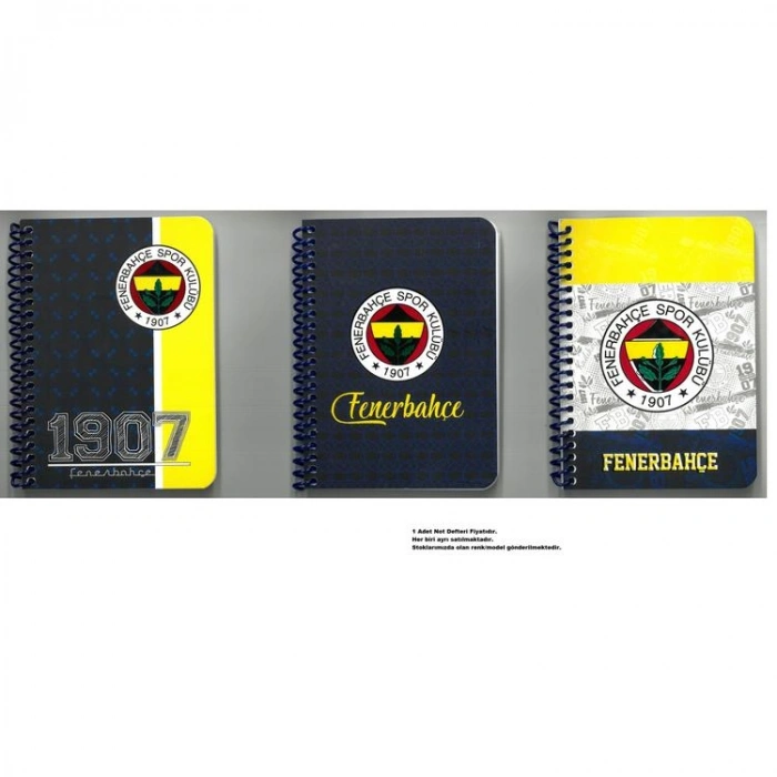 TMN FENERBAHÇE SPİRALLİ A6 KARTON KAPAK ÇİZGİLİ NOT DEFTERİ 729282