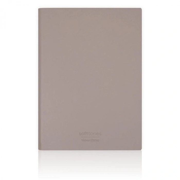 VICTORIAS JOURNALS 1006 SOFTTONS ESNEK KAPAK A6 80gr. 96YP. KREM ÇİZGİLİ DEFTER PASTEL KAHVERENGİ