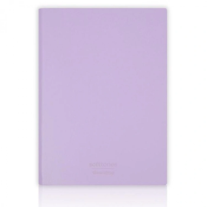 VICTORIAS JOURNALS 1020 SOFTTONS ESNEK KAPAK B5 17x25cm 80gr. 128 YP. KREM ÇİZGİLİ DEFTER PASTEL LİLA