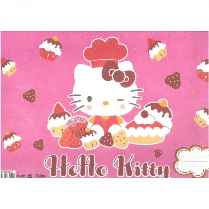 TMN 590292 HELLO KITTY ÖĞRENCİ PEÇETESİ/BESLENME ÖRTÜSÜ - TEKLİ