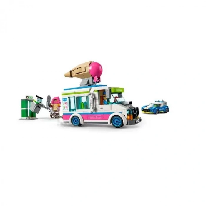 LEGO 60314 CİTY DONDURMA KAMYONU POLİS TAKİBİ 317 PARÇA 5+