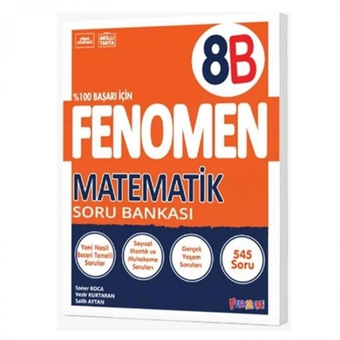 FENOMEN 8. SINIF LGS  MATEMATİK B SORU BANKASI