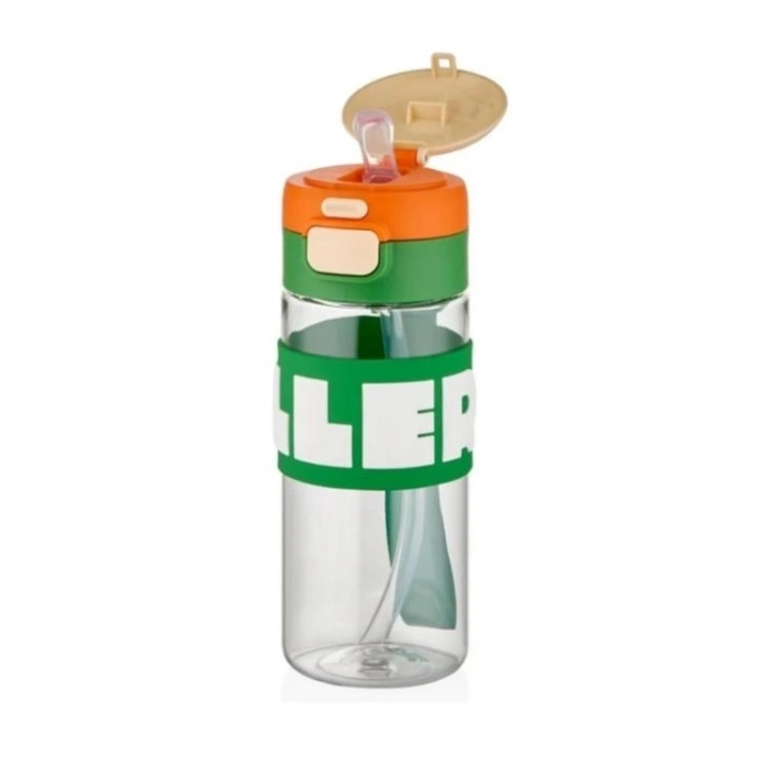 VAGONLİFE DILLER EL TUTMA ASKILI PİPETLİ MATARA D2417 600ML YEŞİL