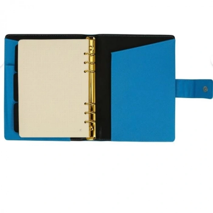 VICTORIAS JOURNALS 124-1131 14.8x21cm SMYTH ORGANISER HAFTALIK TARİHSİZ AJANDA - MAVİ