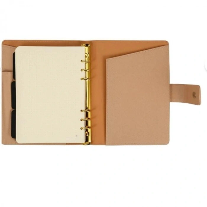 VICTORIAS JOURNALS 124-1128 14.8x21cm SMYTH ORGANISER HAFTALIK TARİHSİZ AJANDA - KREM