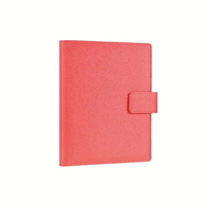 VICTORIAS JOURNALS 124-1129 14.8x21cm SMYTH ORGANISER HAFTALIK TARİHSİZ AJANDA - PEMBE