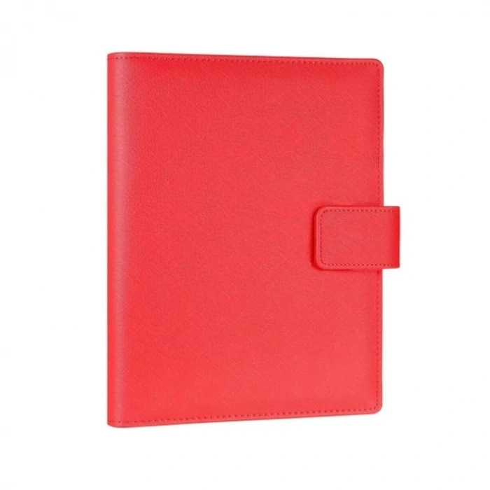 VICTORIAS JOURNALS 124-1130 14.8x21cm SMYTH ORGANISER HAFTALIK TARİHSİZ AJANDA - KIRMIZI