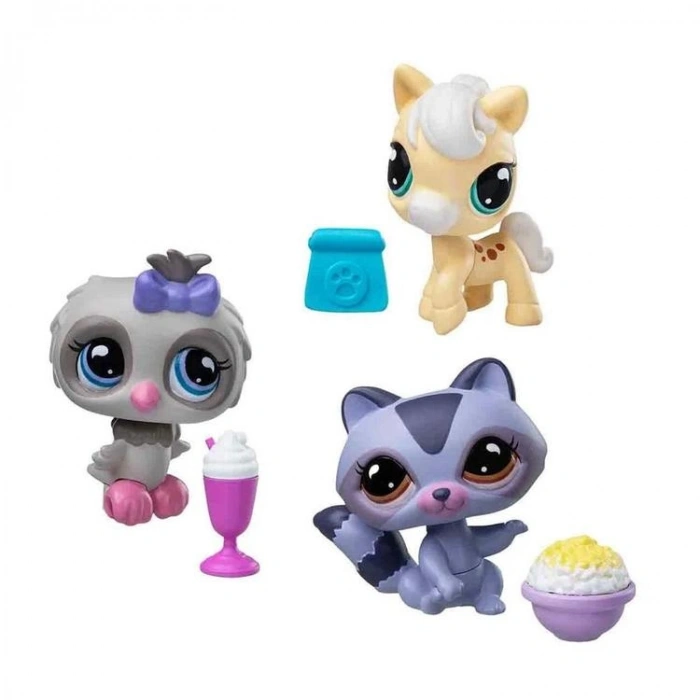 HASBRO 24125ES-00736 LITTLES PET SHOP S4 3LÜ TÜP PAKET MİNİŞLER