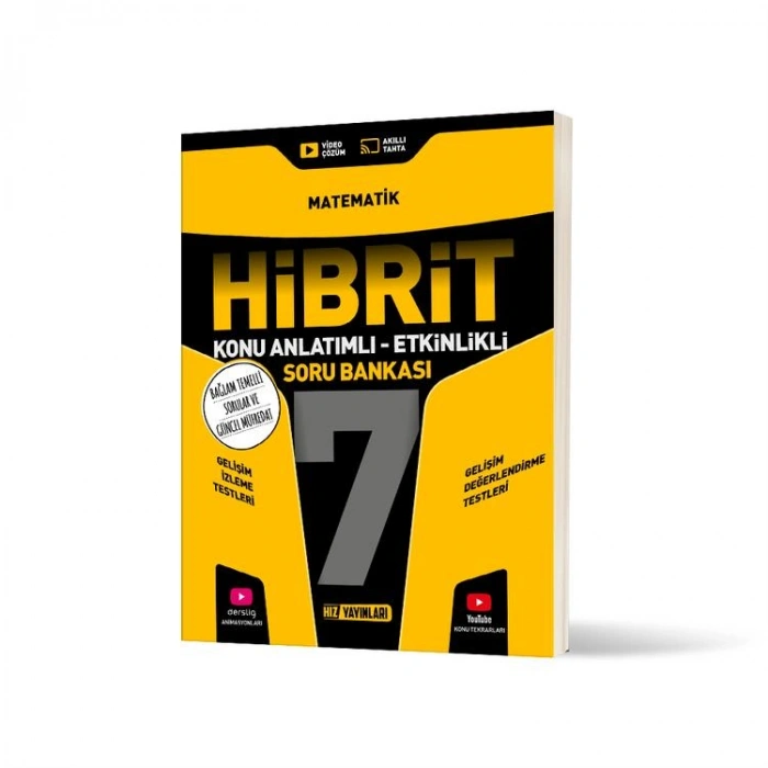 HIZ 7. SINIF HİBRİT MATEMATİK KONU ANLATIMLI ETKİNLİKLİ SORU BANKASI