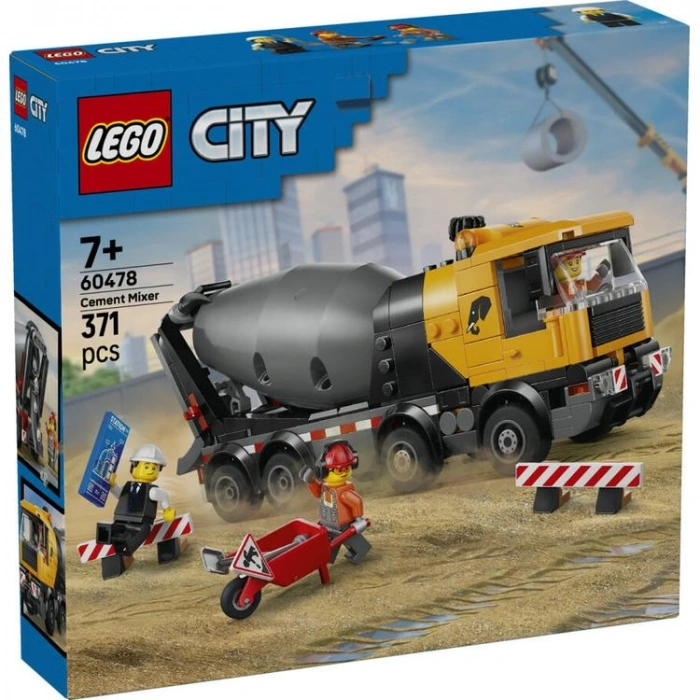 LEGO CITY 60478 CEMENT MIXER 371 PARÇA 7+