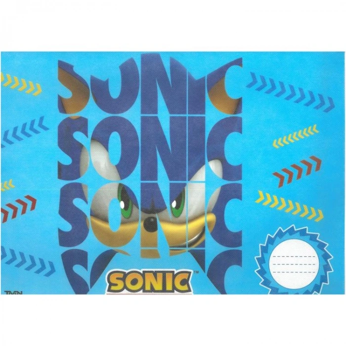 TMN 726017 SONIC ÖĞRENCİ PEÇETESİ/BESLENME ÖRTÜSÜ - TEKLİ