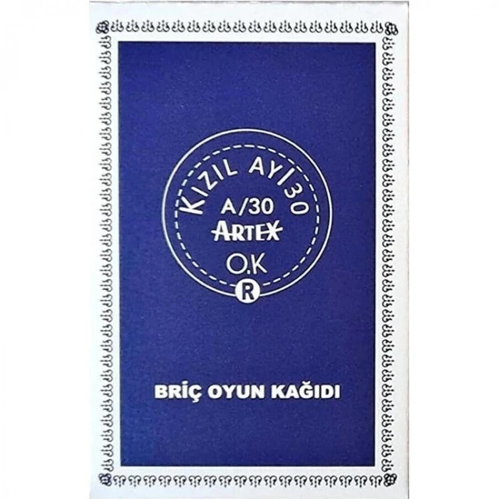 STAR EXT.KIZIL AY/ 30 ARTEX A/30 OYUN KAĞIDI 1 DESTE