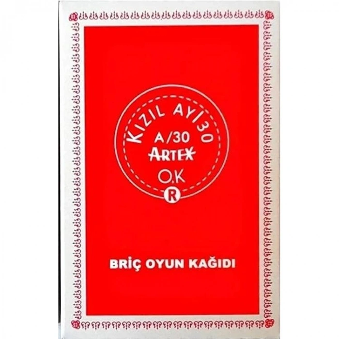 STAR EXT.KIZIL AY/ 30 ARTEX A/30 OYUN KAĞIDI 1 DESTE