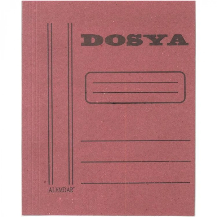 ALEMDAR BÜRO DOSYASI TAM KAPAK KOYU PEMBE - TEKLİ