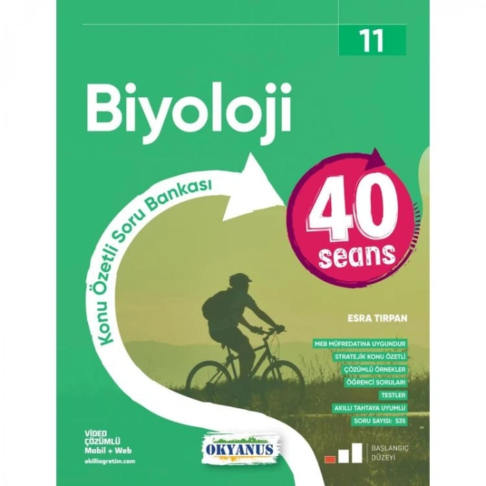 OKYANUS 11. SINIF 40 SEANSTA BİYOLOJİ KONU ÖZETLİ SORU BANKASI