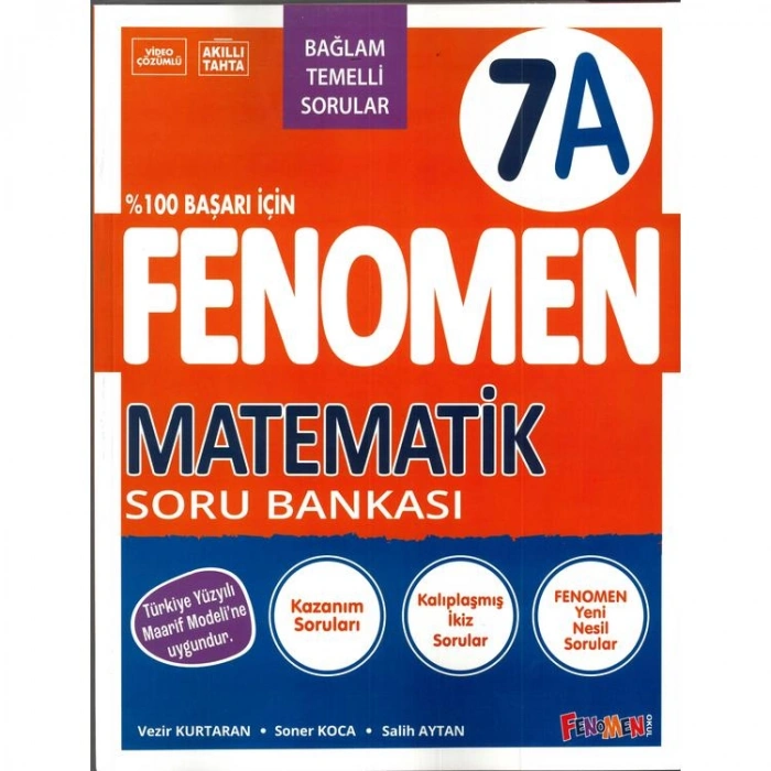 FENOMEN 7. SINIF MATEMATİK A SORU BANKASI