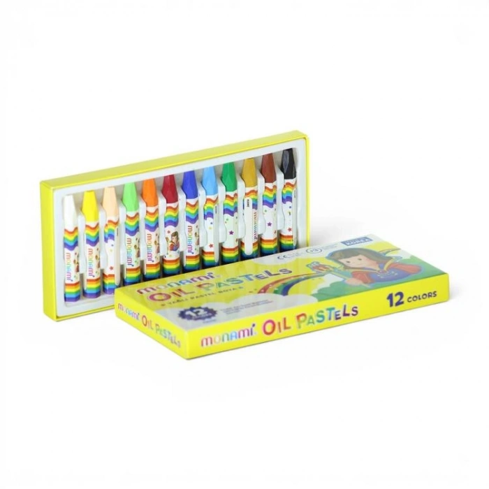 MONAMİ  OIL YAĞLI PASTEL BOYA KARTON KUTULU 12Lİ (12 RENK) - 2140007521