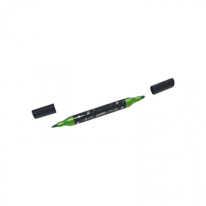 TMN 719805 PIANO GLITTER SİMLİ METALİK ÇİFT UÇLU MARKER KALEM SETİ PLASTİK ÇANTALI 12 RENK