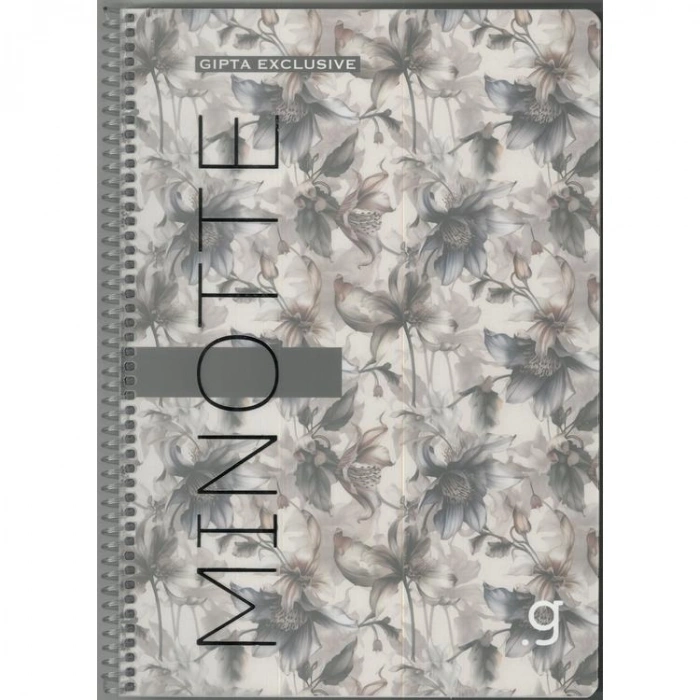 GIPTA MINOTTE SPİRALLİ PP. KAPAK A4 80YP. 80GR. ÇİZGİLİ DEFTER 8421 - TEKLİ